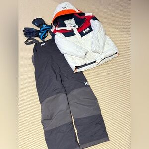 Helly Hansen Kids Matching Set - White, Red, and Navy